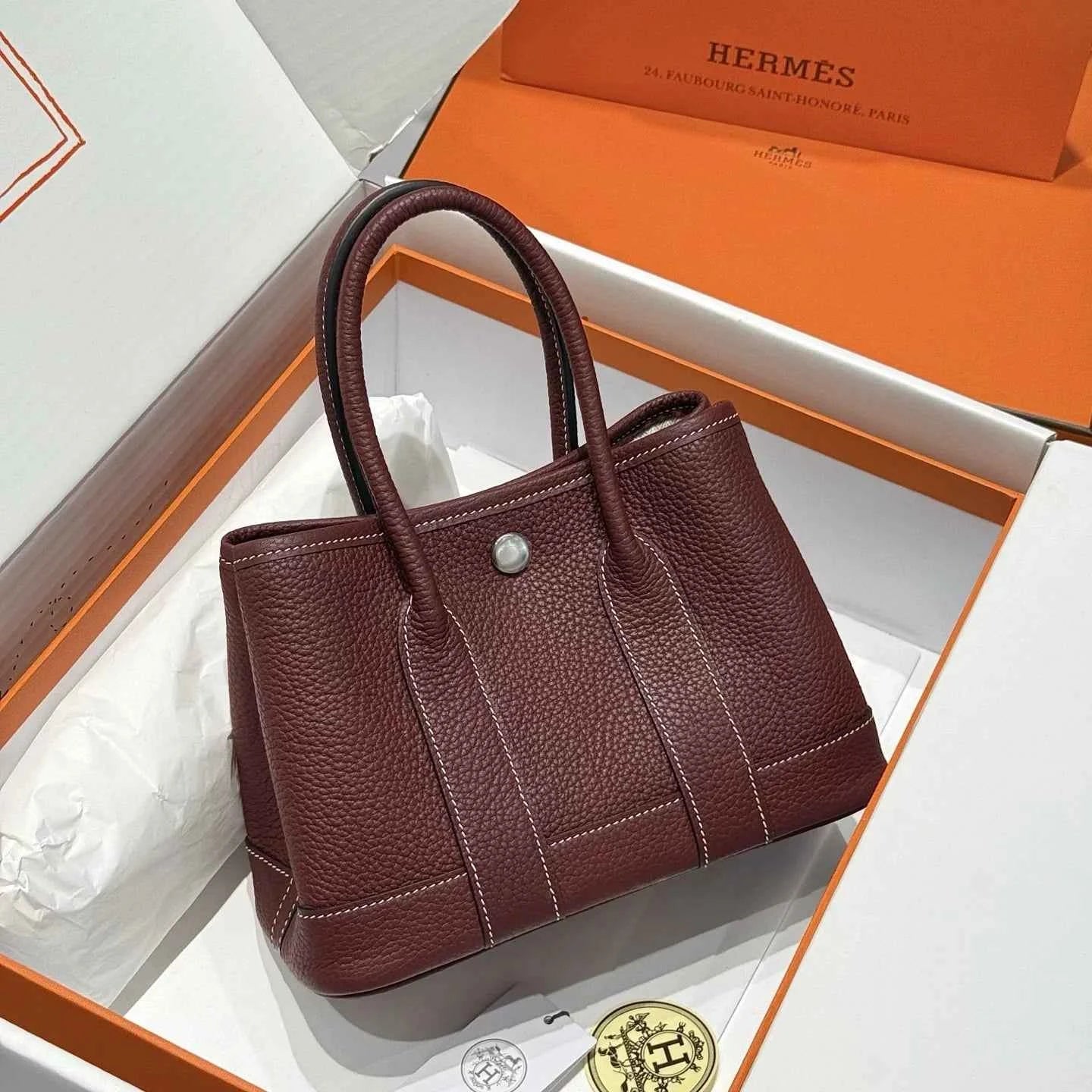 Hermes Mini Neo Garden 23 Bag, H086729 Togo calfskin