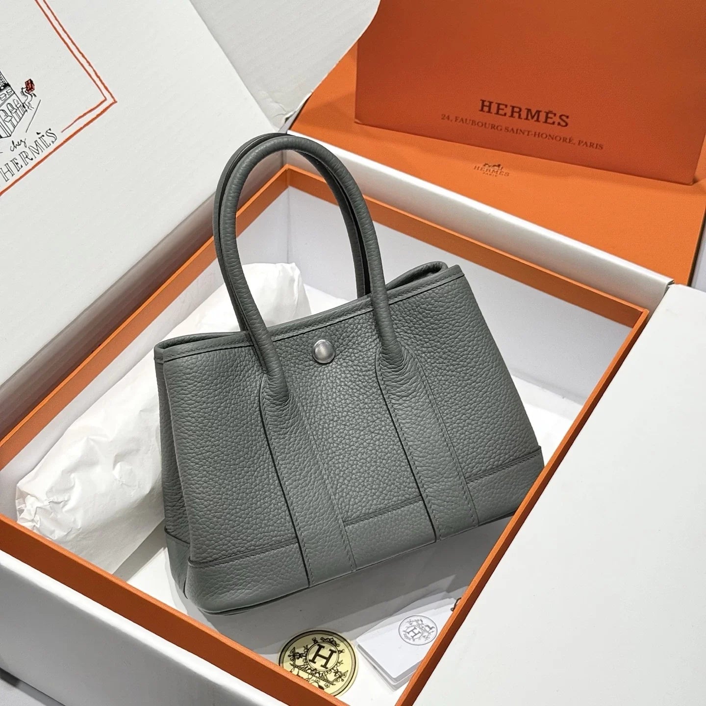 Hermes Mini Neo Garden 23 Bag, H086729 Togo calfskin
