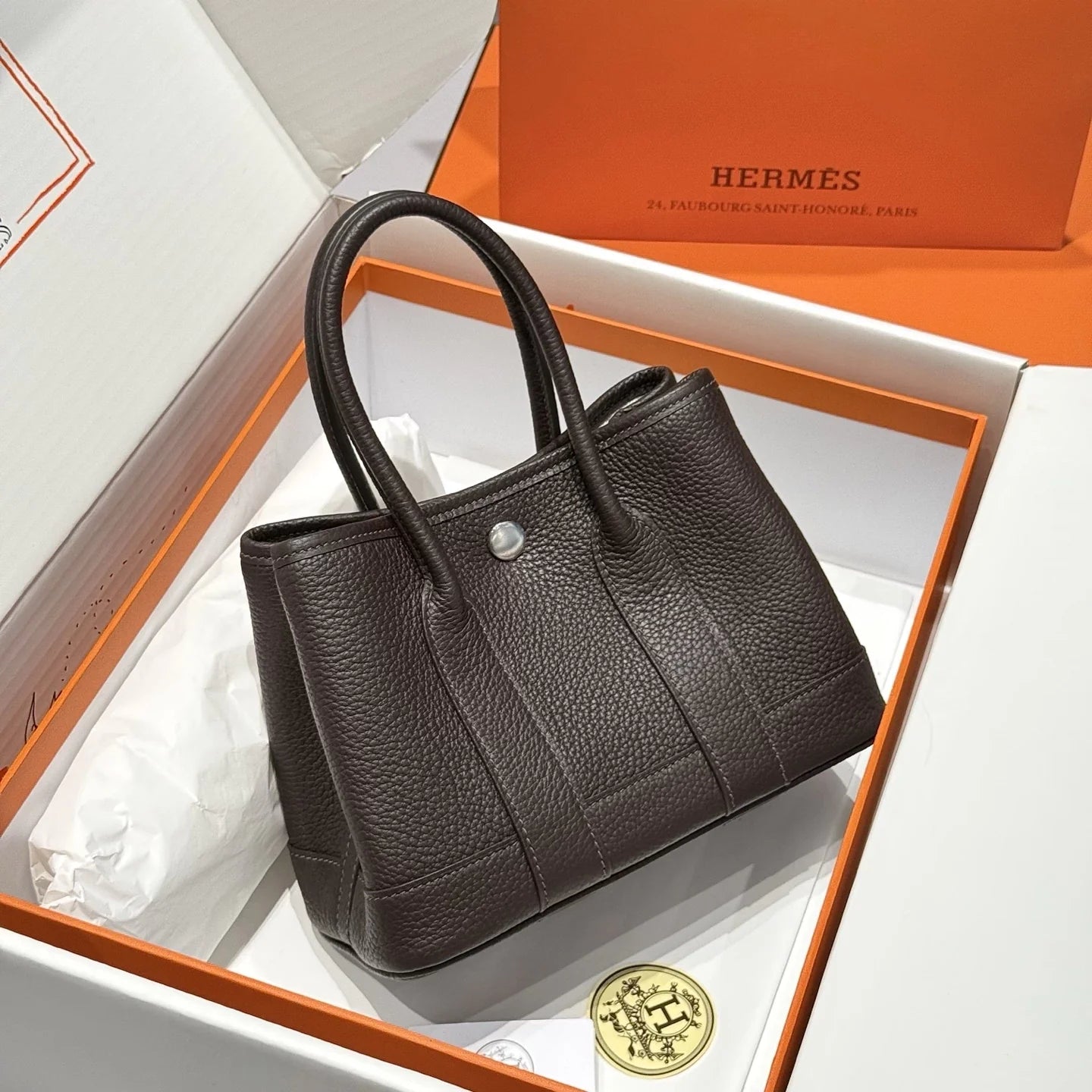 Hermes Mini Neo Garden 23 Bag, H086729 Togo calfskin