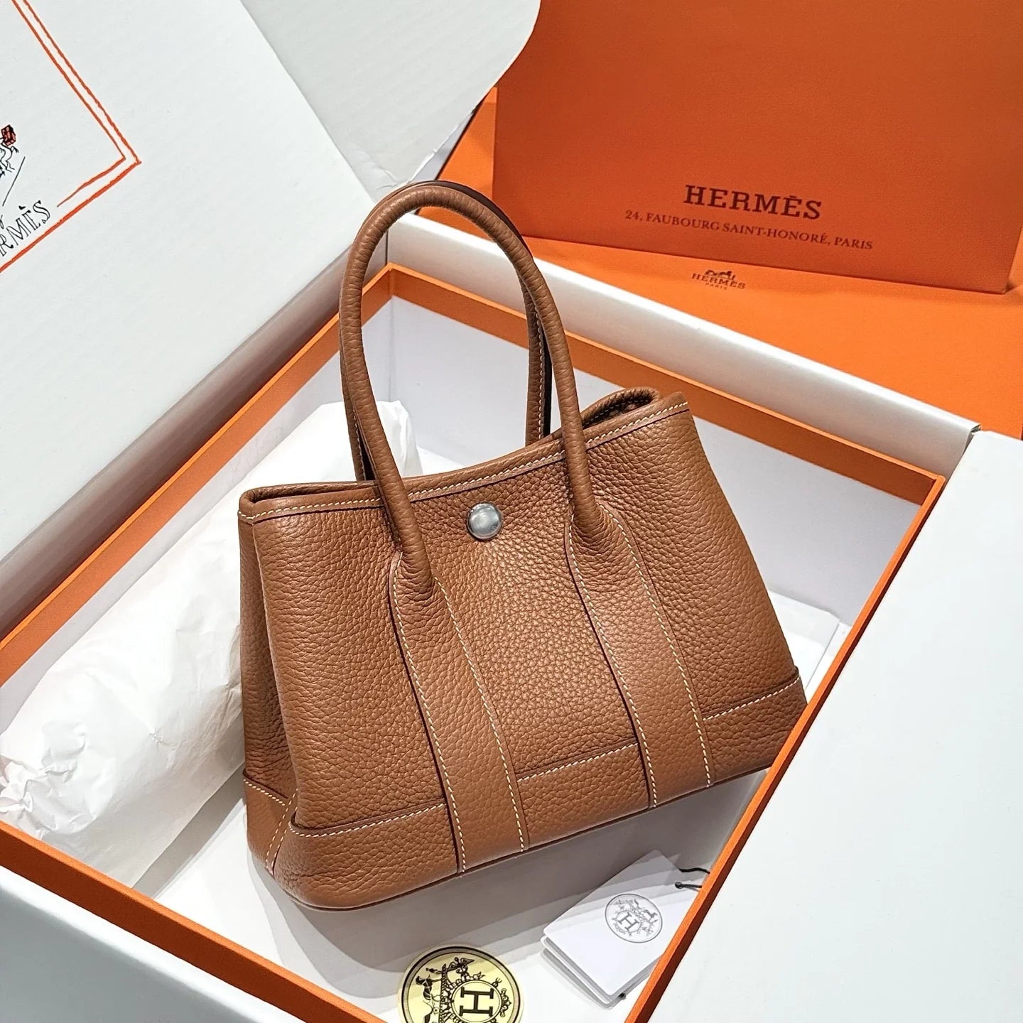 Hermes Mini Neo Garden 23 Bag, H086729 Togo calfskin