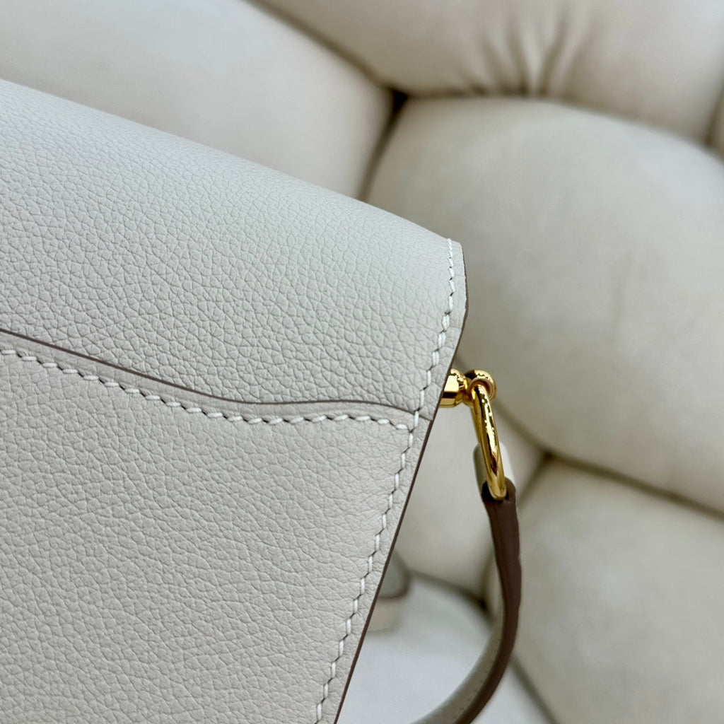 Hermès Mini Roulis Bag Beige Evercolor Gold Hardware H50306