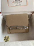 Hermès Mini Roulis Bag Apricot Evercolor Gold Hardware H50332