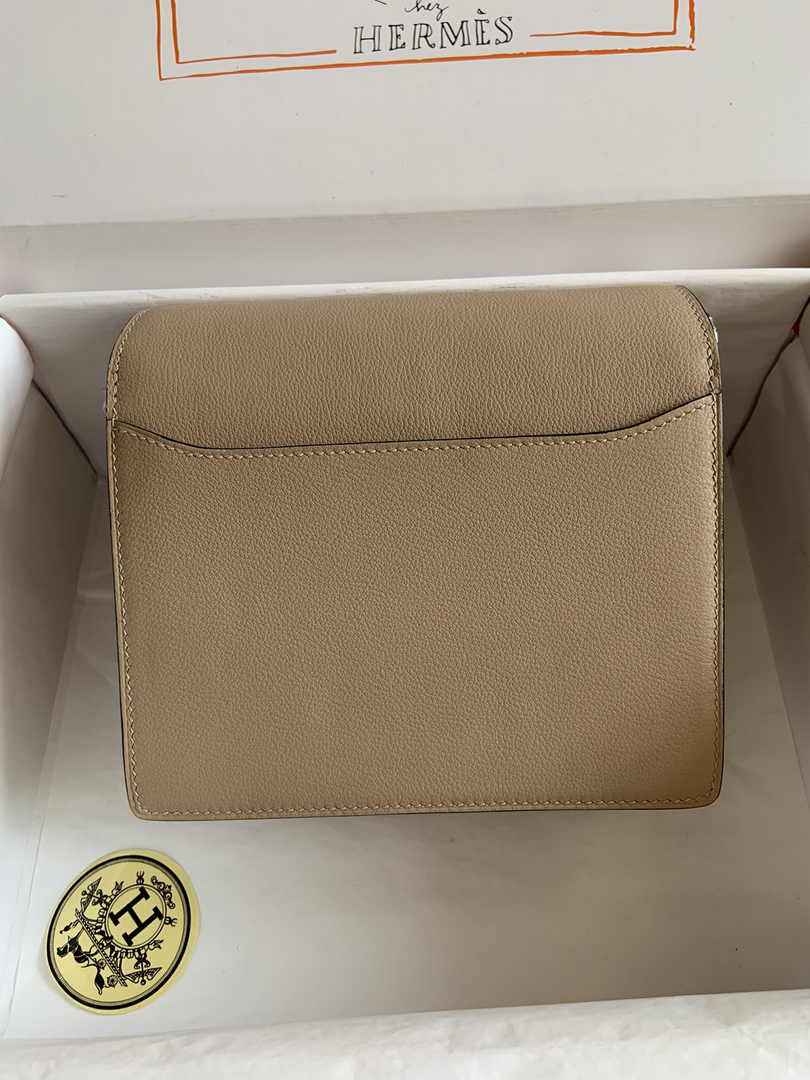 Hermès Mini Roulis Bag Apricot Evercolor Gold Hardware H50332