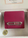 Hermès Mini Roulis Bag Pink Purple Evercolor Silver Hardware H50326