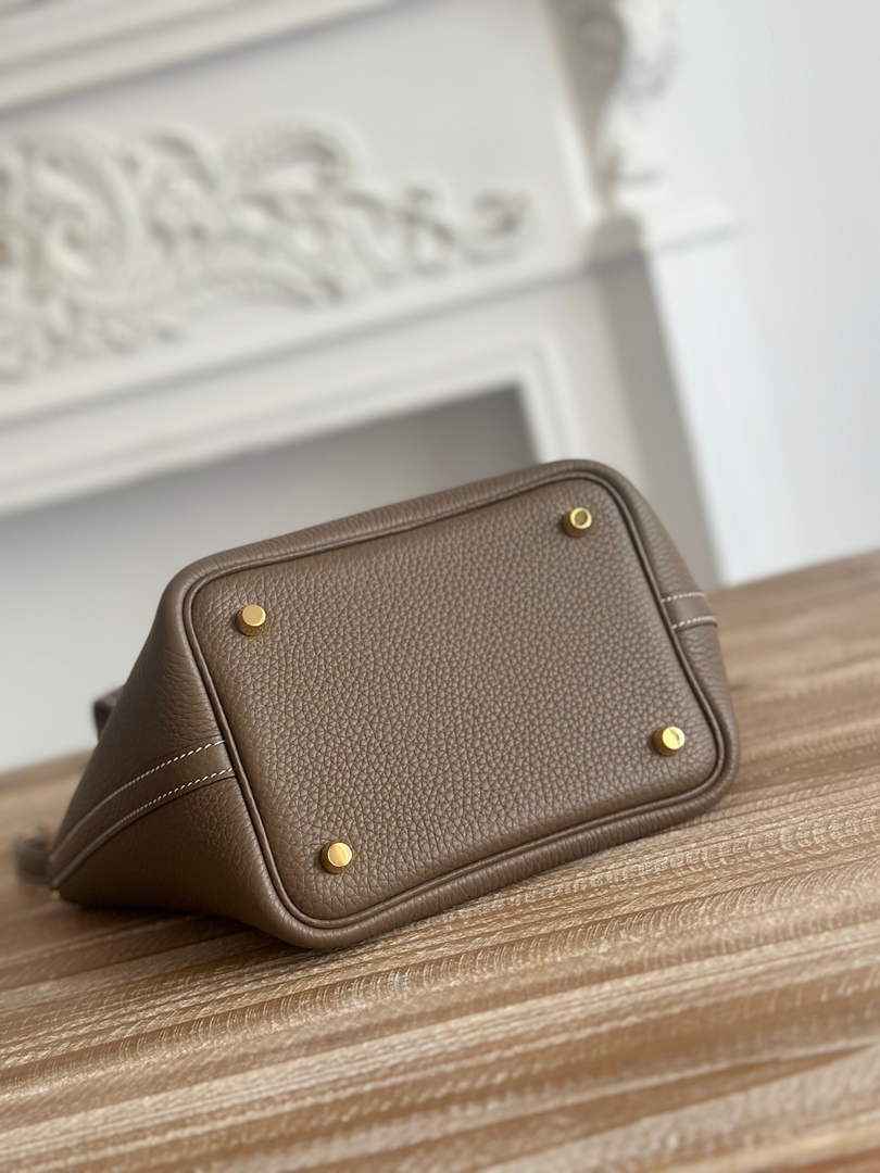 Hermès Picotin Lock 18 pocket bag Togo Leather H935100 dark gray