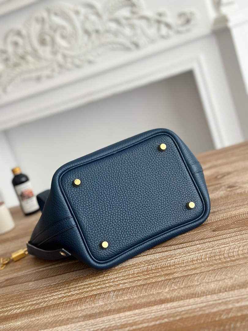 Hermès Picotin Lock 18 pocket bag Togo Leather H935100 dark blue