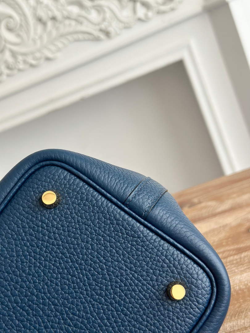 Hermès Picotin Lock 18 pocket bag Togo Leather H935100 dark blue