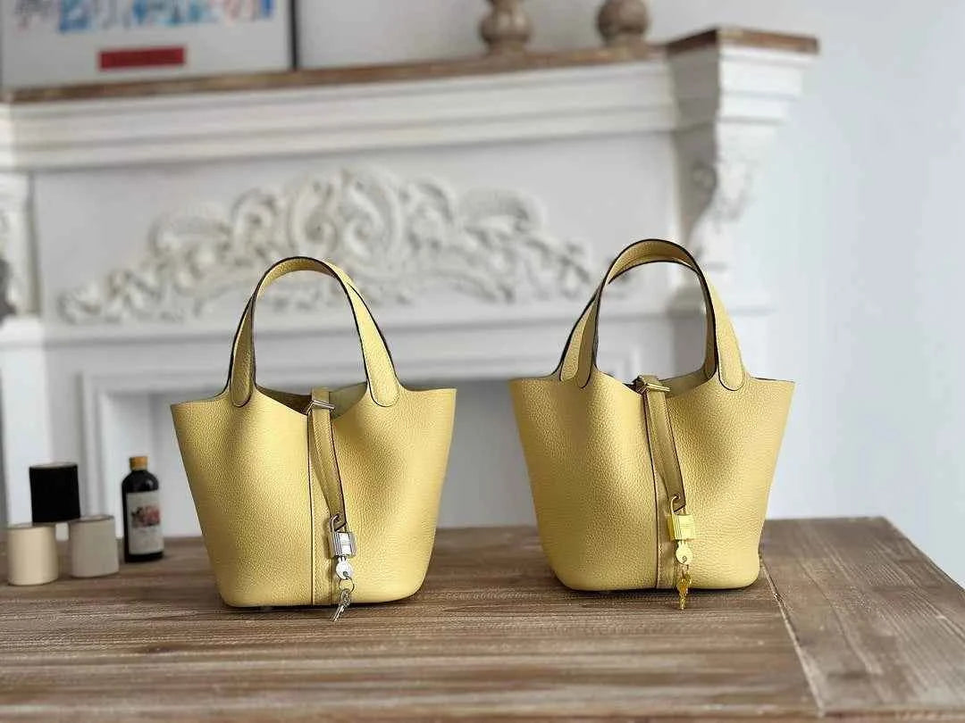 Hermès Picotin Lock 18 pocket bag Togo Leather Yellow H9352005