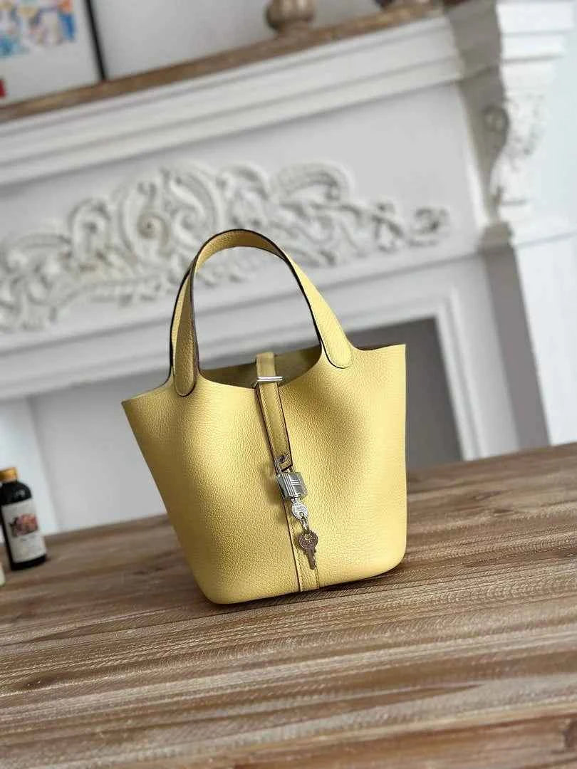 Hermès Picotin Lock 18 pocket bag Togo Leather Yellow H9352005