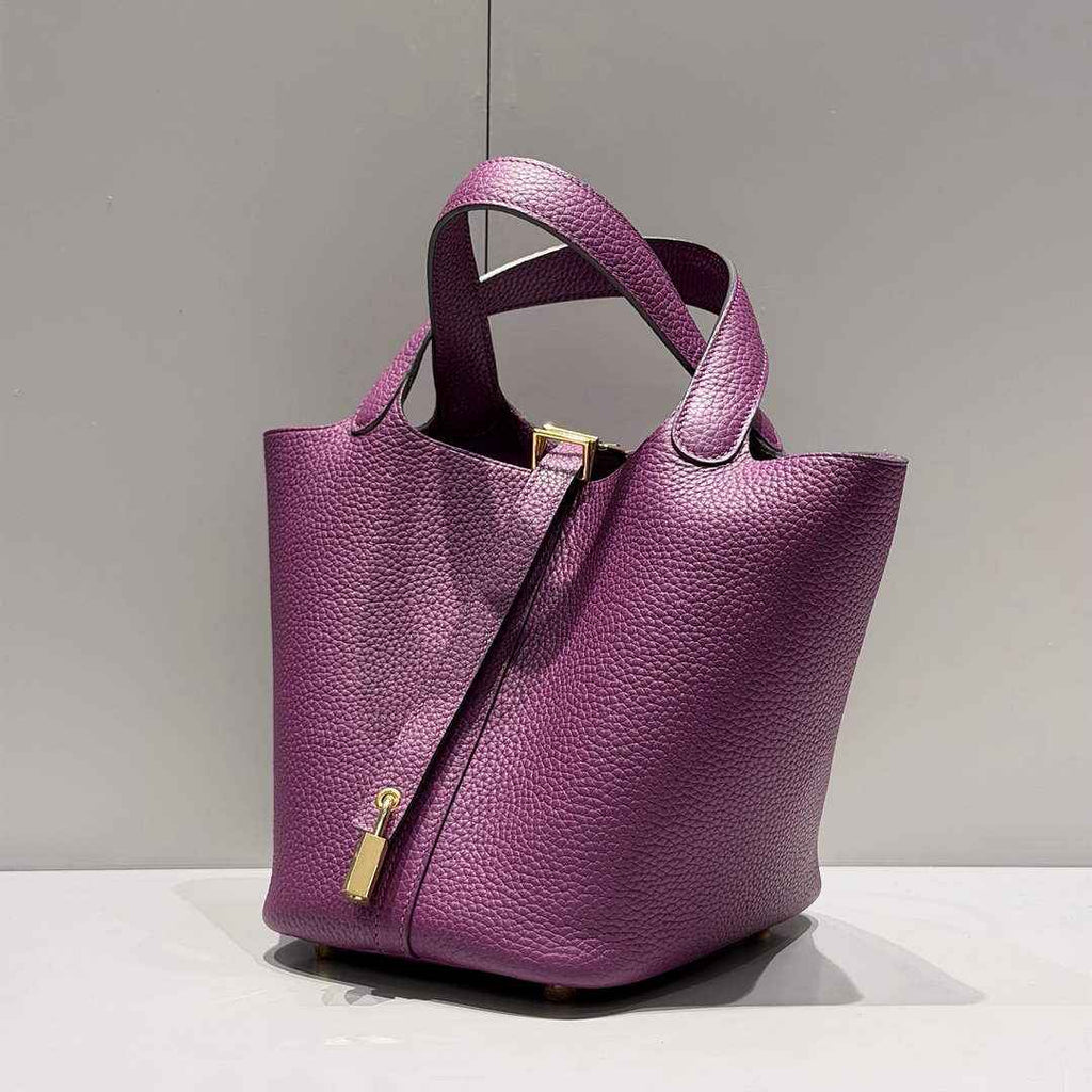 Hermès Picotin Lock 18 pocket bag Togo Leather Purple H9352008