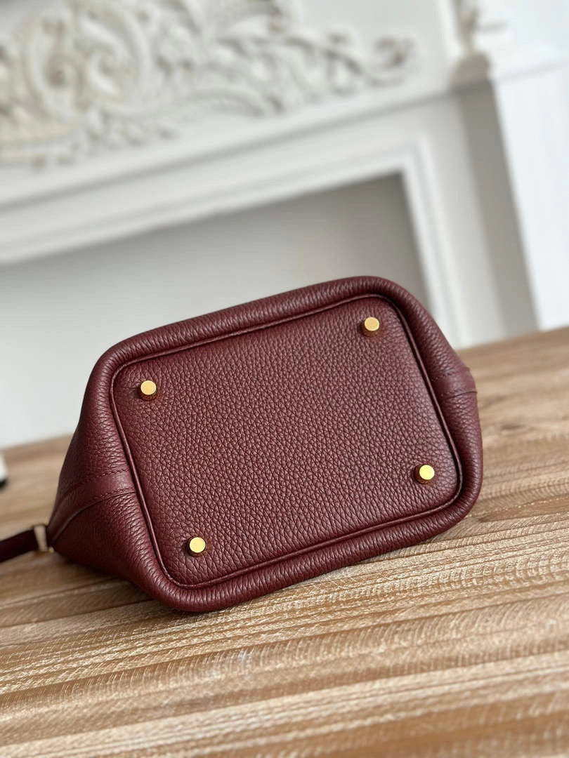Hermès Picotin Lock 18 pocket bag Togo Leather Wine Red H9352005