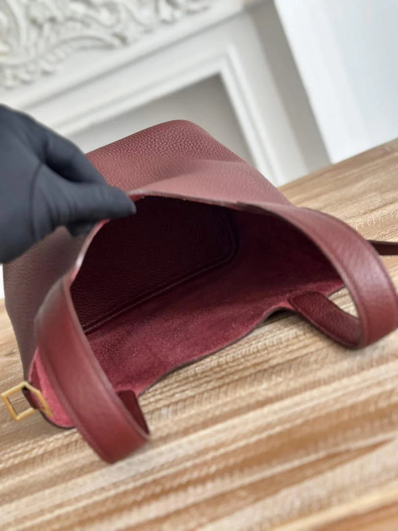 Hermès Picotin Lock 18 pocket bag Togo Leather Wine Red H9352005