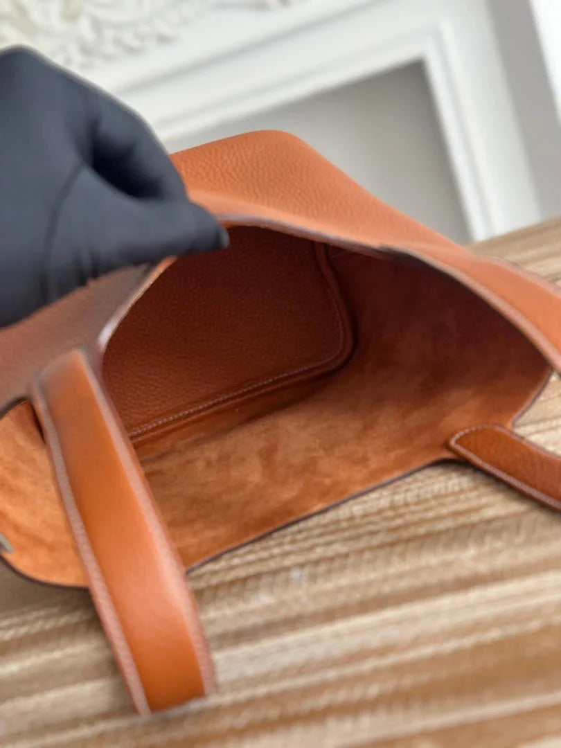 Hermès Picotin Lock 18 pocket bag Togo Leather Brown H9352001