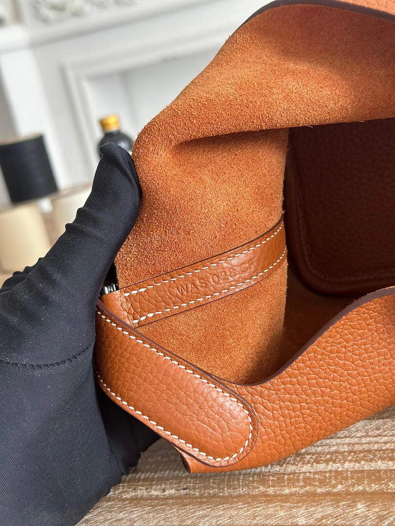 Hermès Picotin Lock 18 pocket bag Togo Leather Brown H9352001