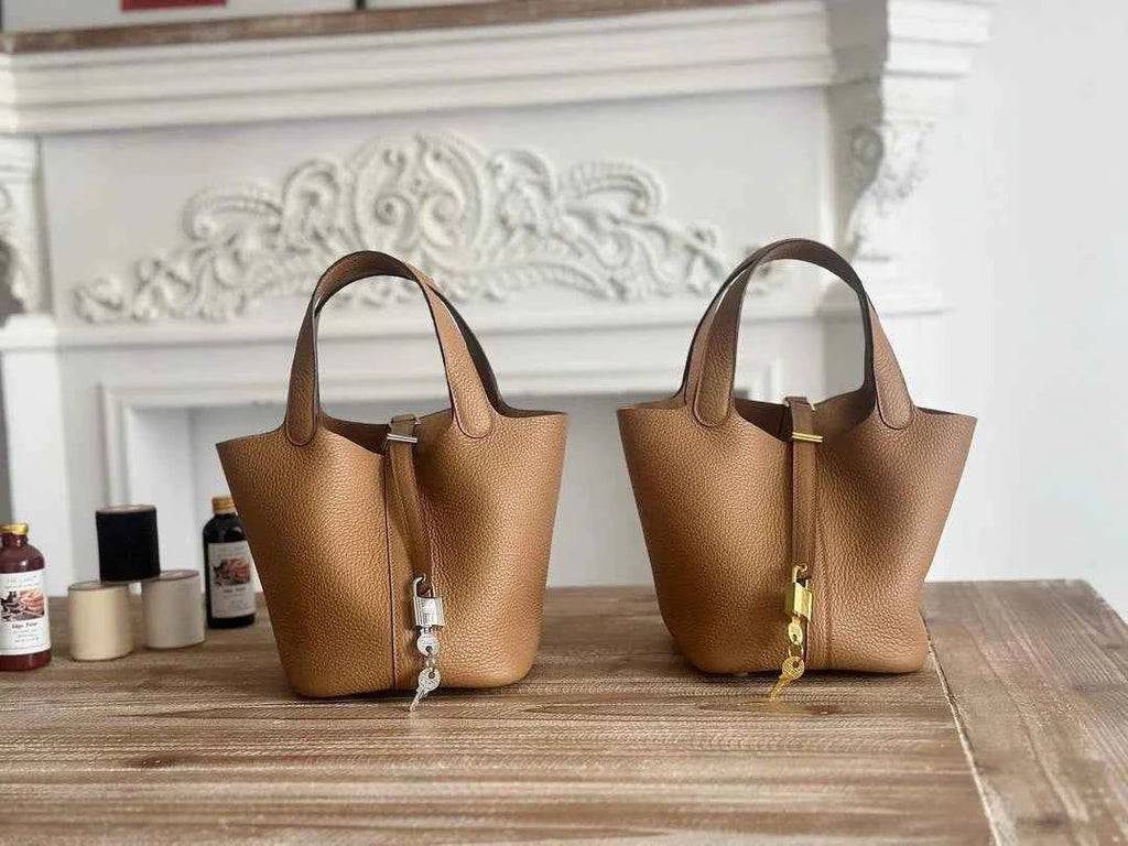 Hermès Picotin Lock 18 pocket bag Togo Leather Tan H9352003