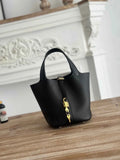 Hermès Picotin Lock 18 pocket bag Togo Leather H935100 black
