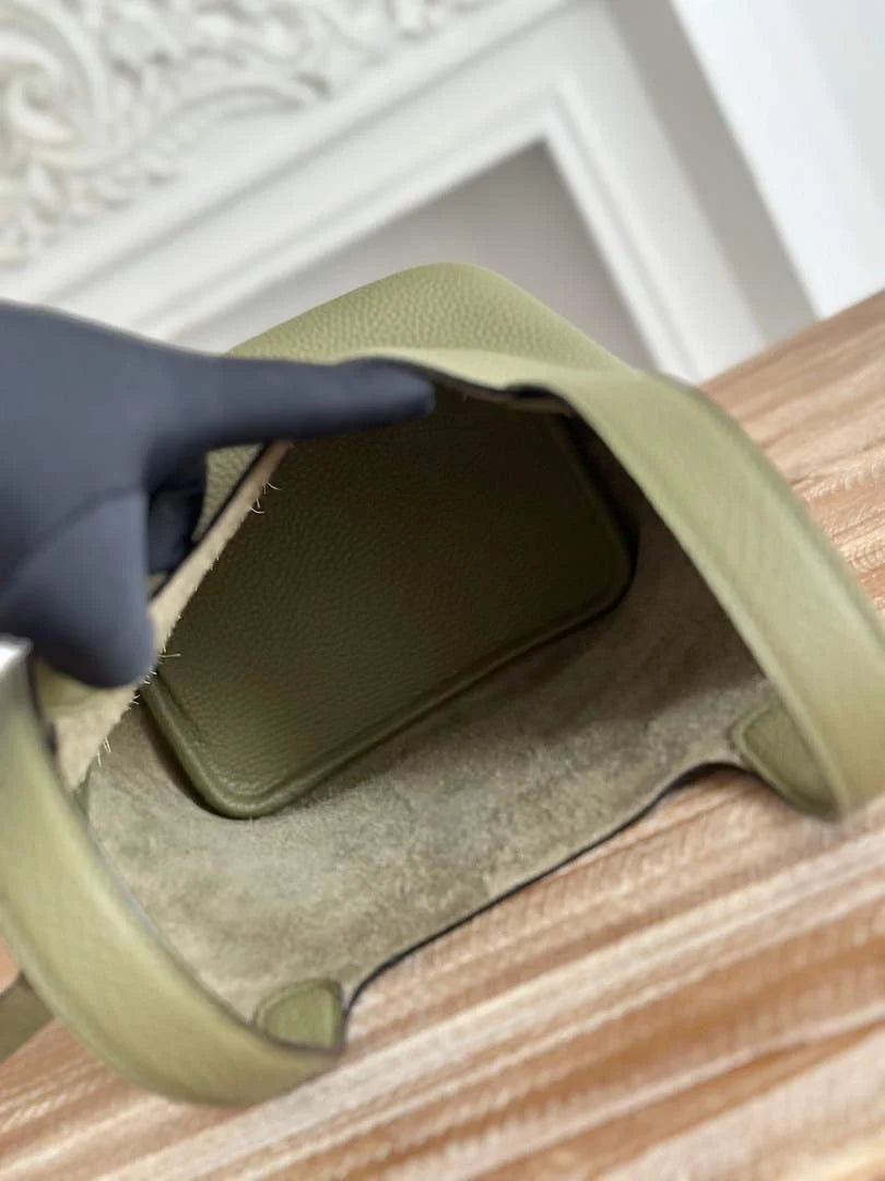Hermès Picotin Lock 18 pocket bag Togo Leather Army Green H9352001