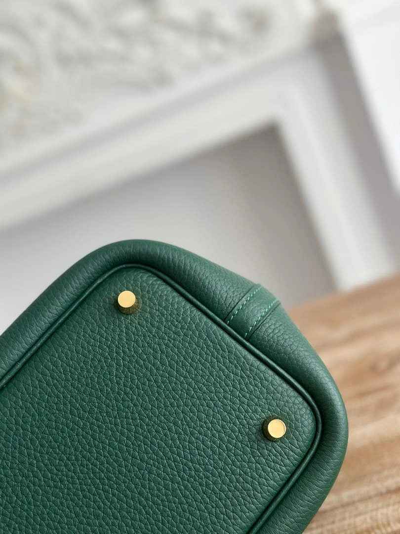 Hermès Picotin Lock 18 pocket bag Togo Leather H935100 dark green