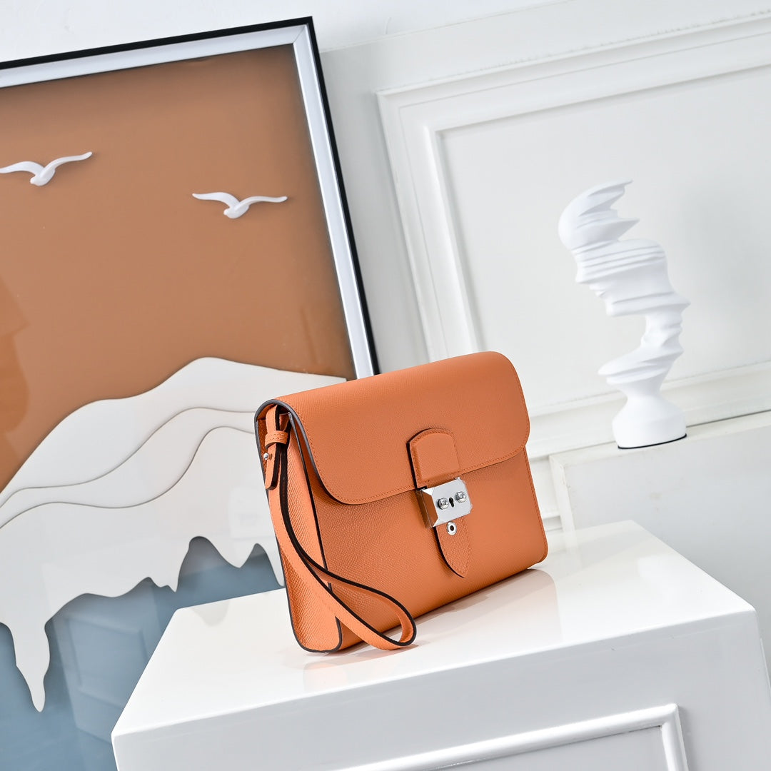 Hermès Sac a Depeches 24 Orange Epsom - Default Title - View 2