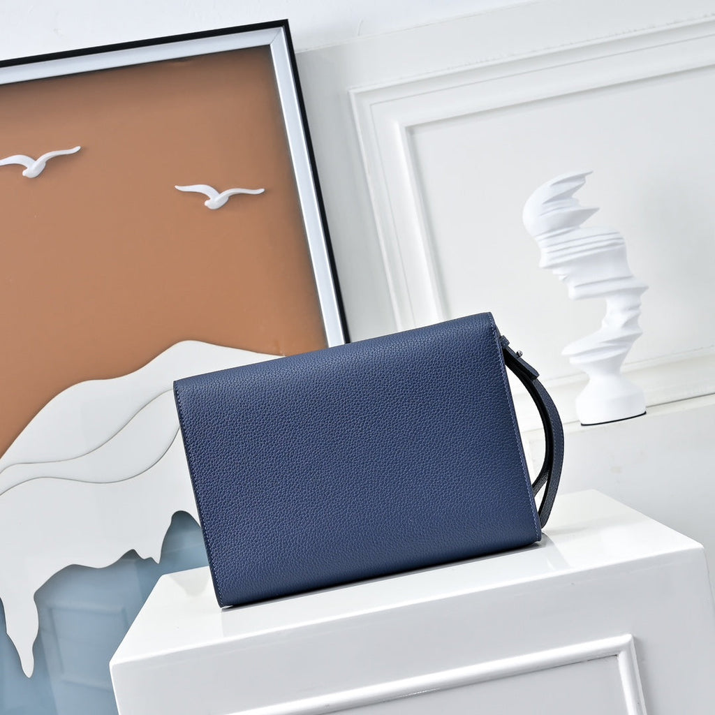 Hermès Sac a Depeches 24 – Togo Calfskin Navy - Default Title - View 3