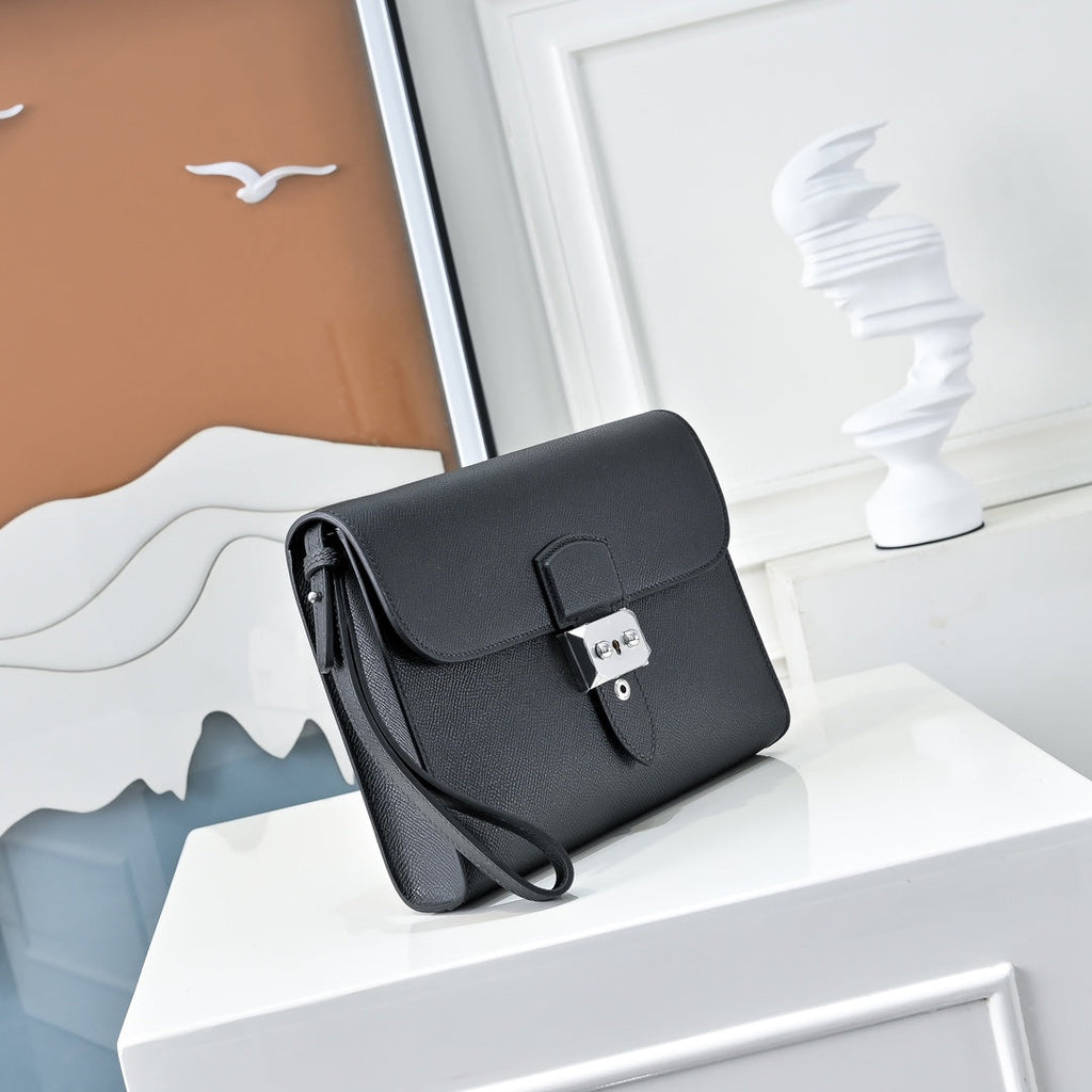 Hermès Sac a Depeches 24 | Epsom Calfskin | Black - Default Title - View 2