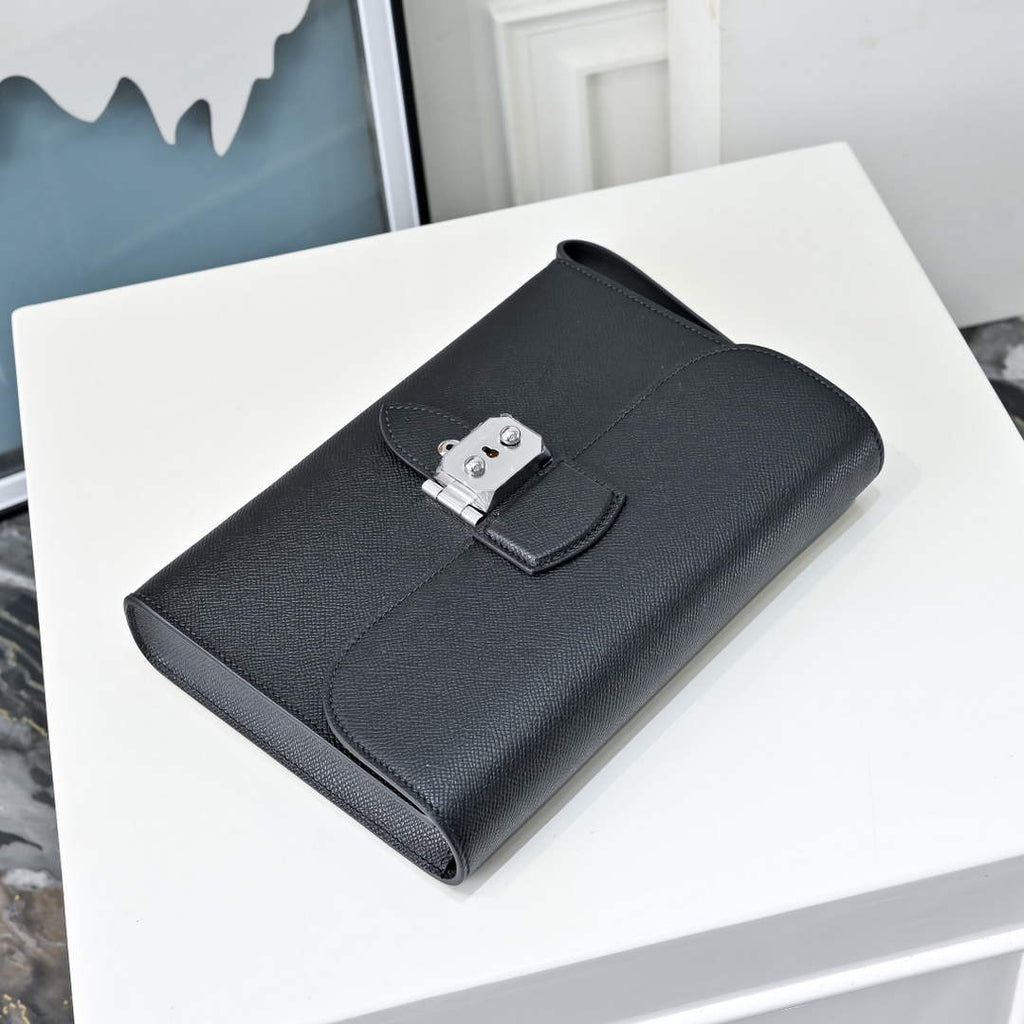 Hermès Sac a Depeches 24 | Epsom Calfskin | Black - Default Title - View 4