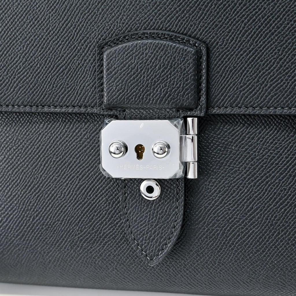 Hermès Sac a Depeches 24 | Epsom Calfskin | Black - Default Title - View 5