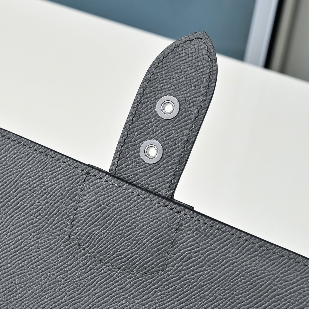 Hermès Sac a Depeches 24 – Gray Epsom Calfskin - Default Title - View 7
