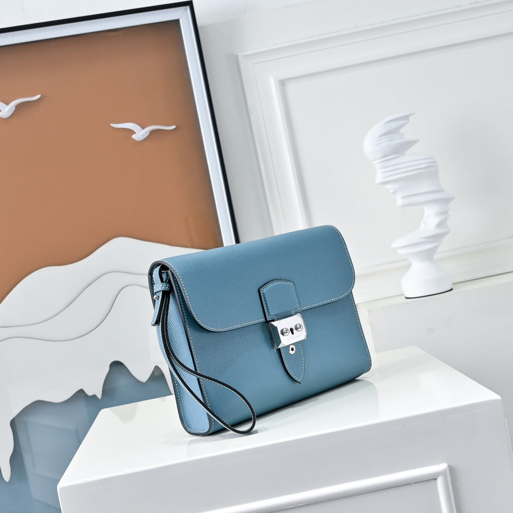 Hermès Sac a Depeches 24 – Blue Epsom Calfskin - Default Title - View 2