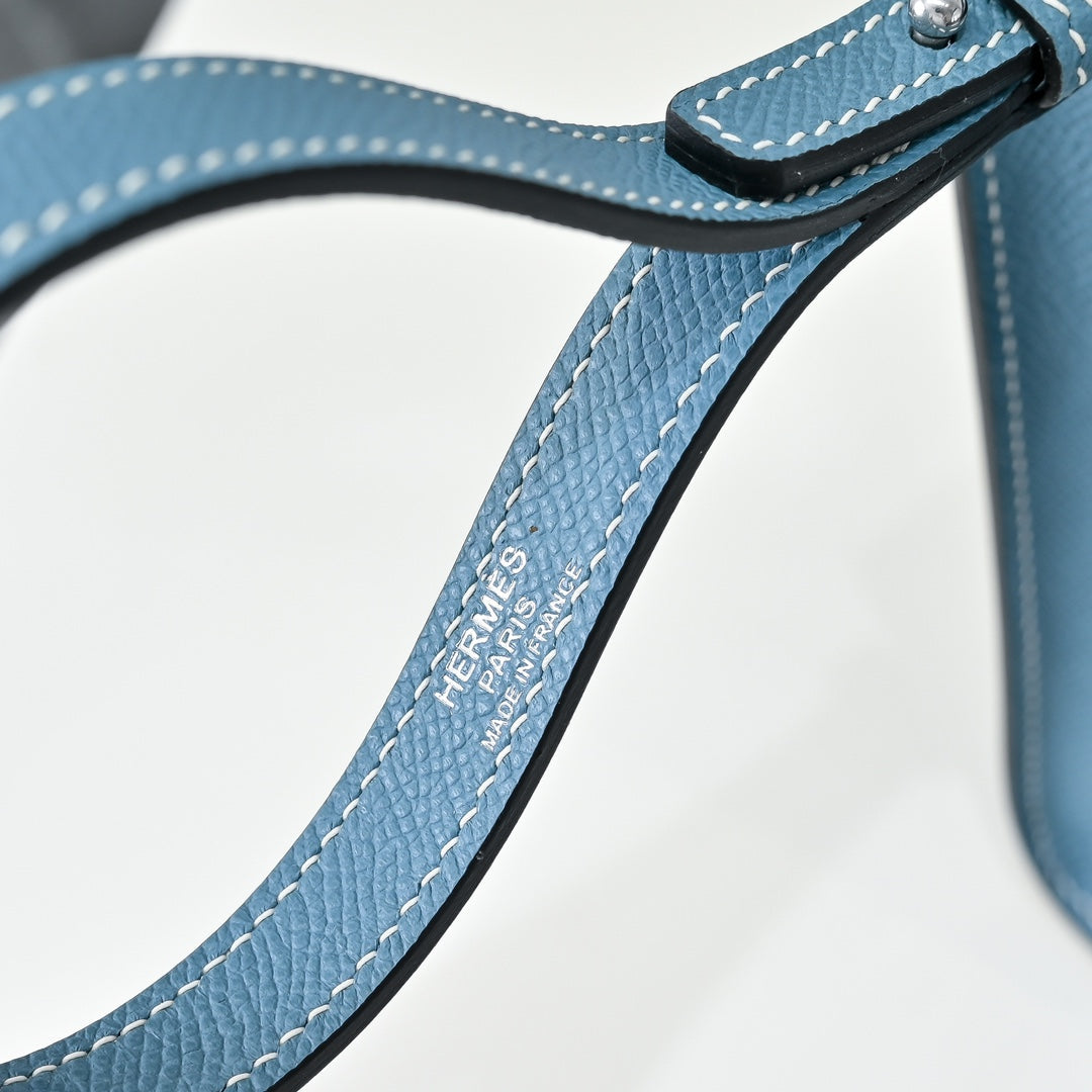 Hermès Sac a Depeches 24 – Blue Epsom Calfskin - Default Title - View 6