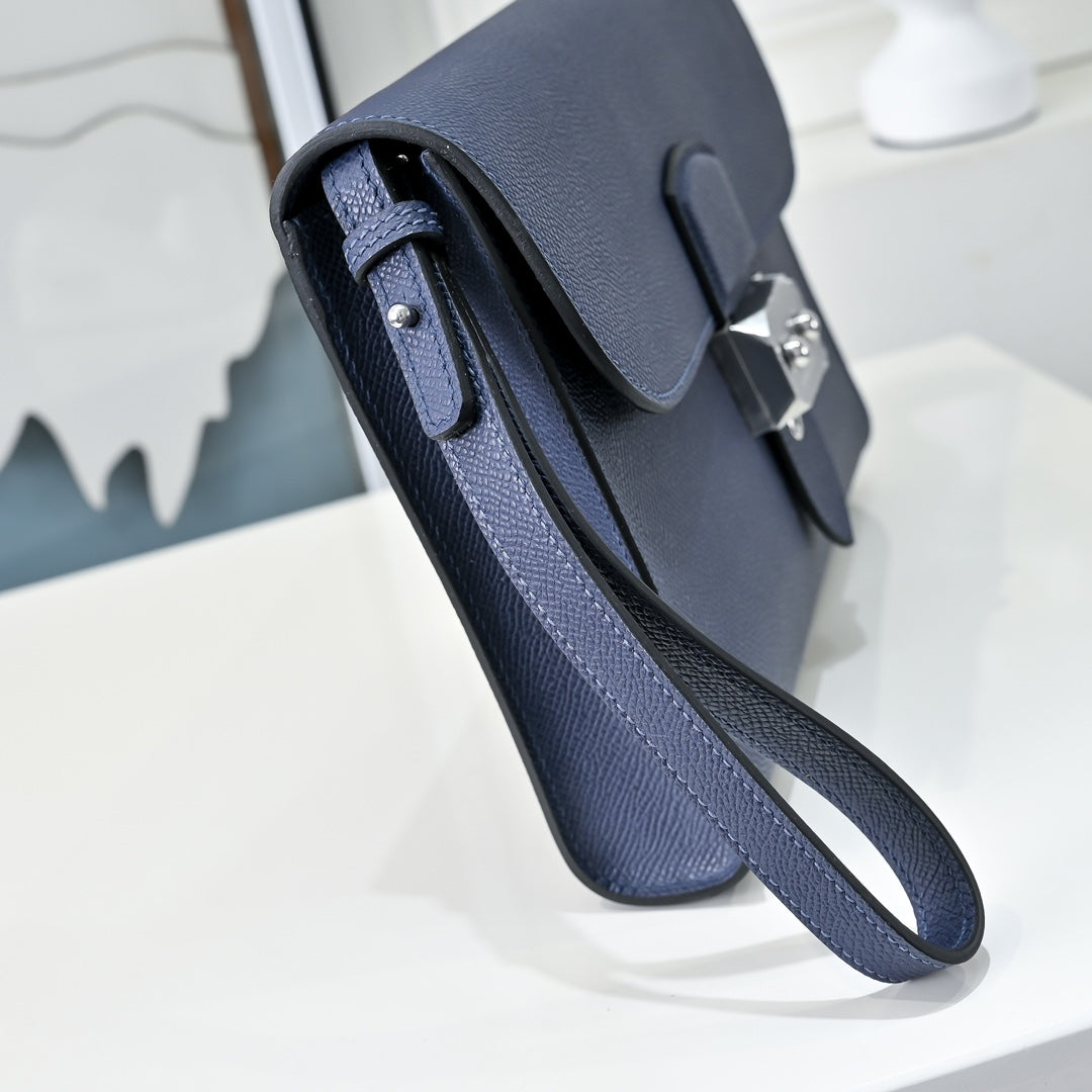 Hermès Sac a Depeches 24 | Epsom Calfskin | Navy - Default Title - View 4