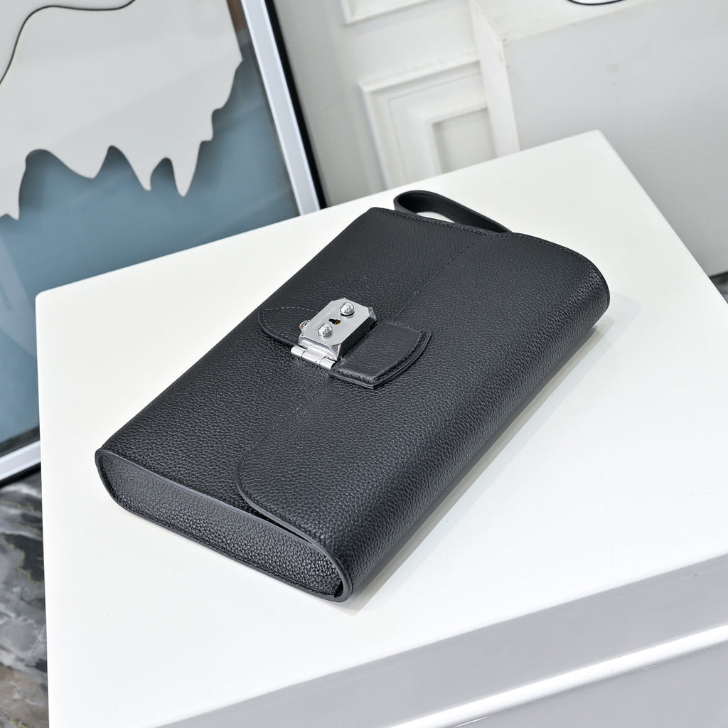 Hermès Sac a Depeches 24 – Togo Calfskin Black - Default Title - View 2