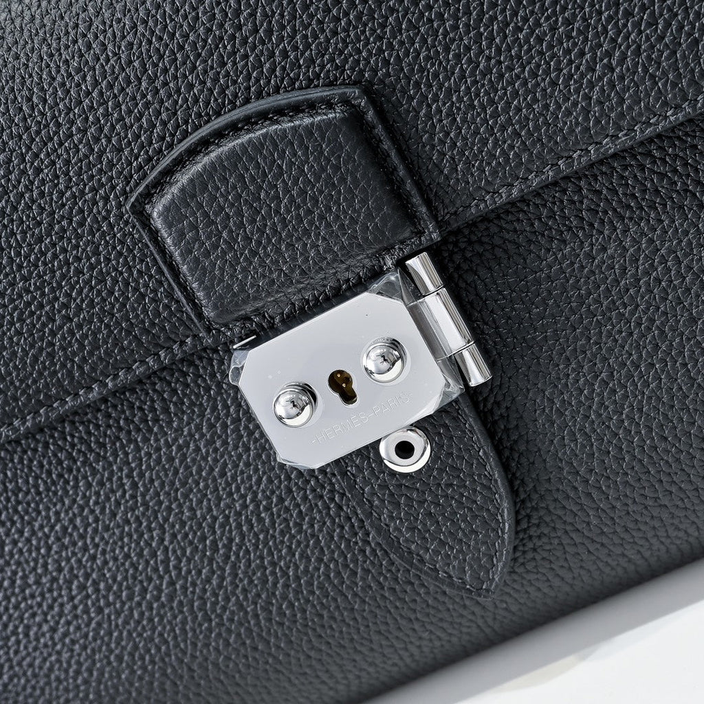 Hermès Sac a Depeches 24 – Togo Calfskin Black - Default Title - View 5
