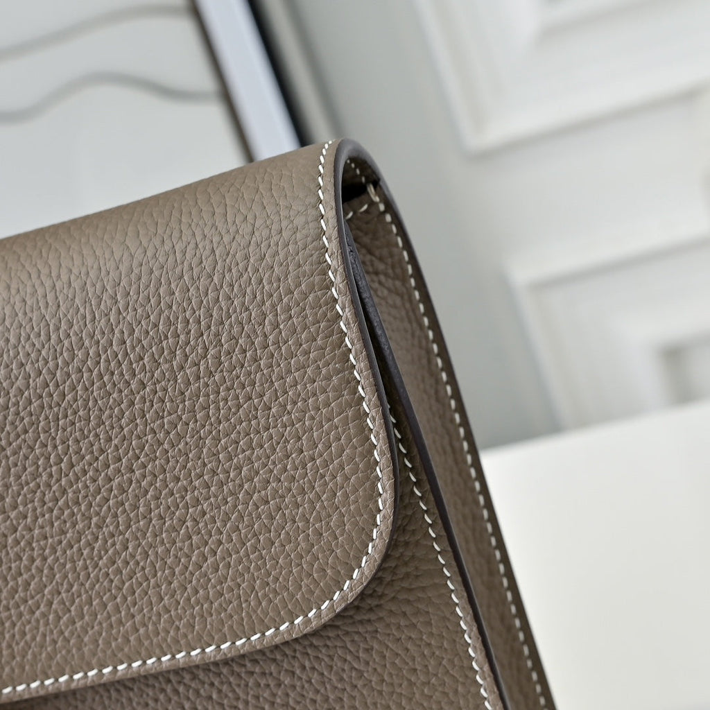 Hermès Sac a Depeches 24 – Togo Calfskin Gray - Default Title - View 4