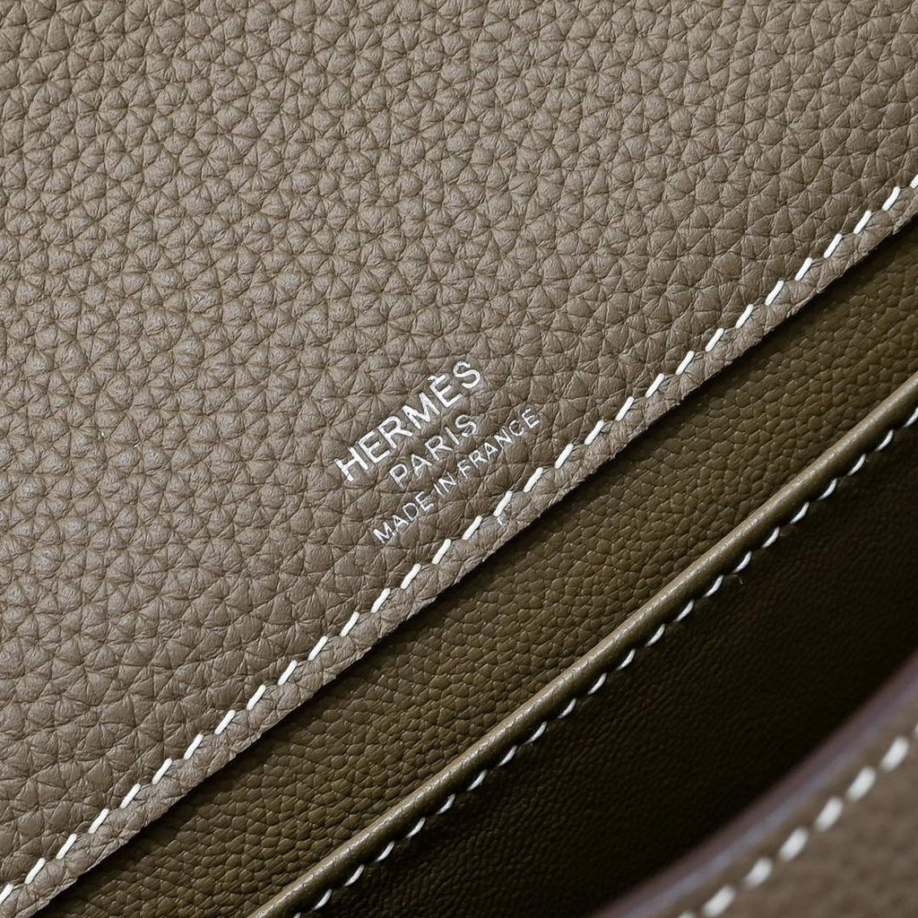 Hermès Sac a Depeches 24 – Togo Calfskin Gray - Default Title - View 8