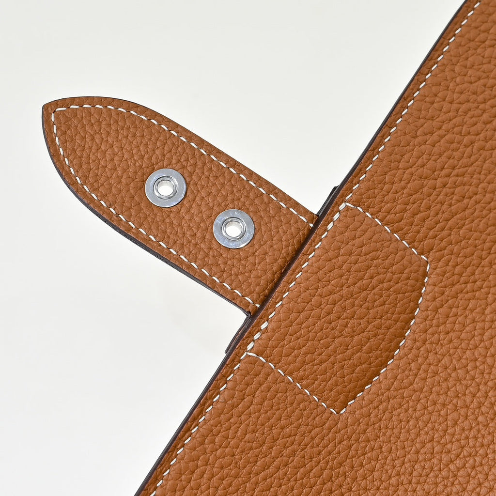 Hermès Sac a Depeches 24 – Togo Calfskin Brown - Default Title - View 7