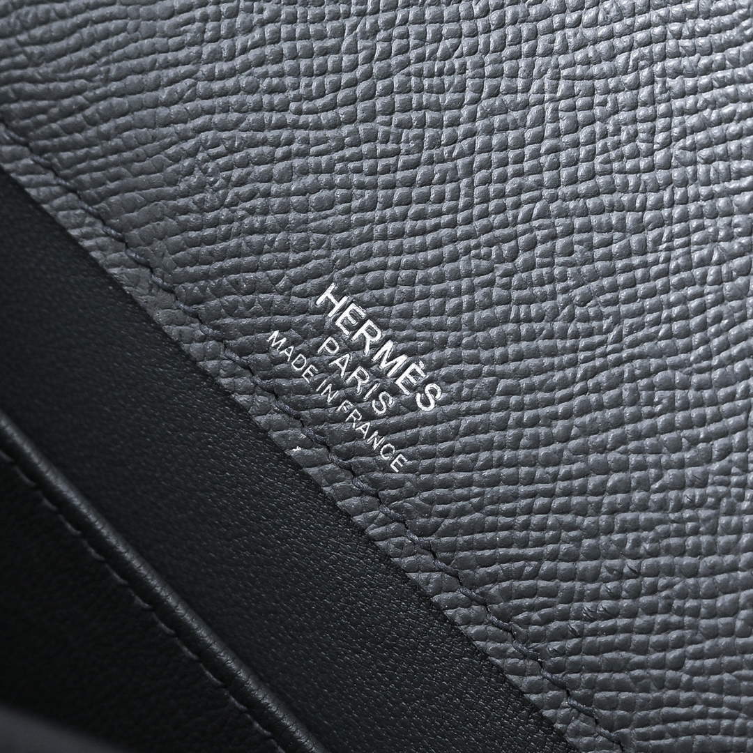 Hermès Sac Dépêche 21 – Dark Gray Epsom Calfskin Leather Bag