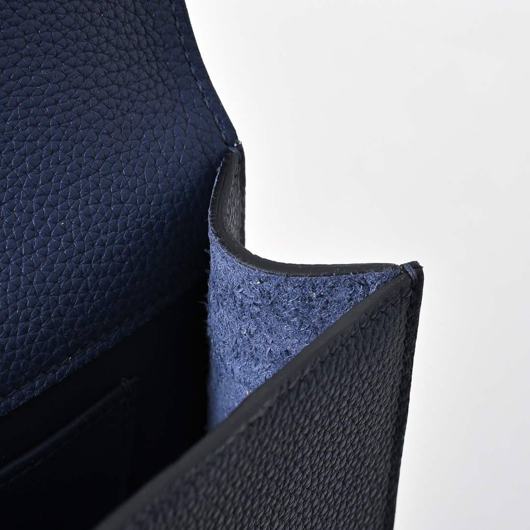 Small Size – Hermès Sac Dépêche 21 Bag – Navy Epsom Calfskin
