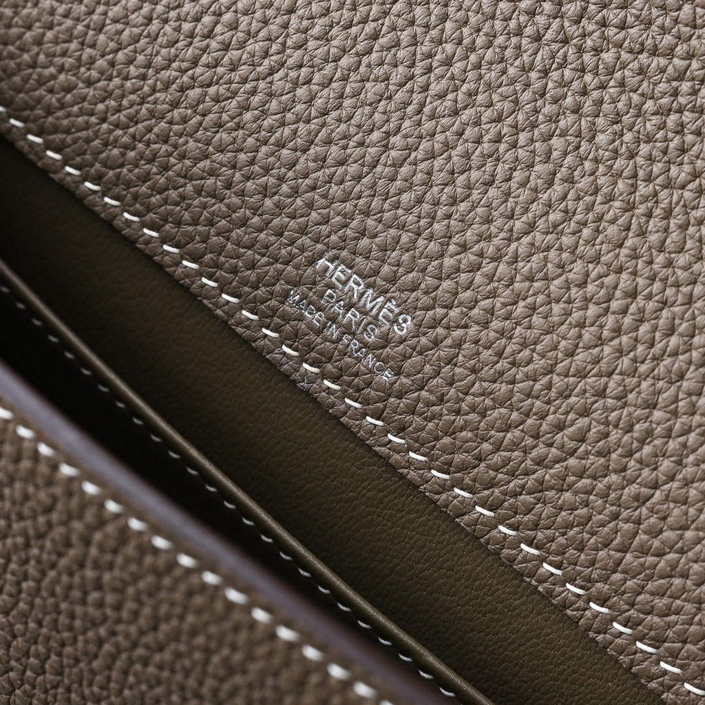 Hermès Sac Dépêche 21 – Gray & Silver Hardware – Epsom Calfskin