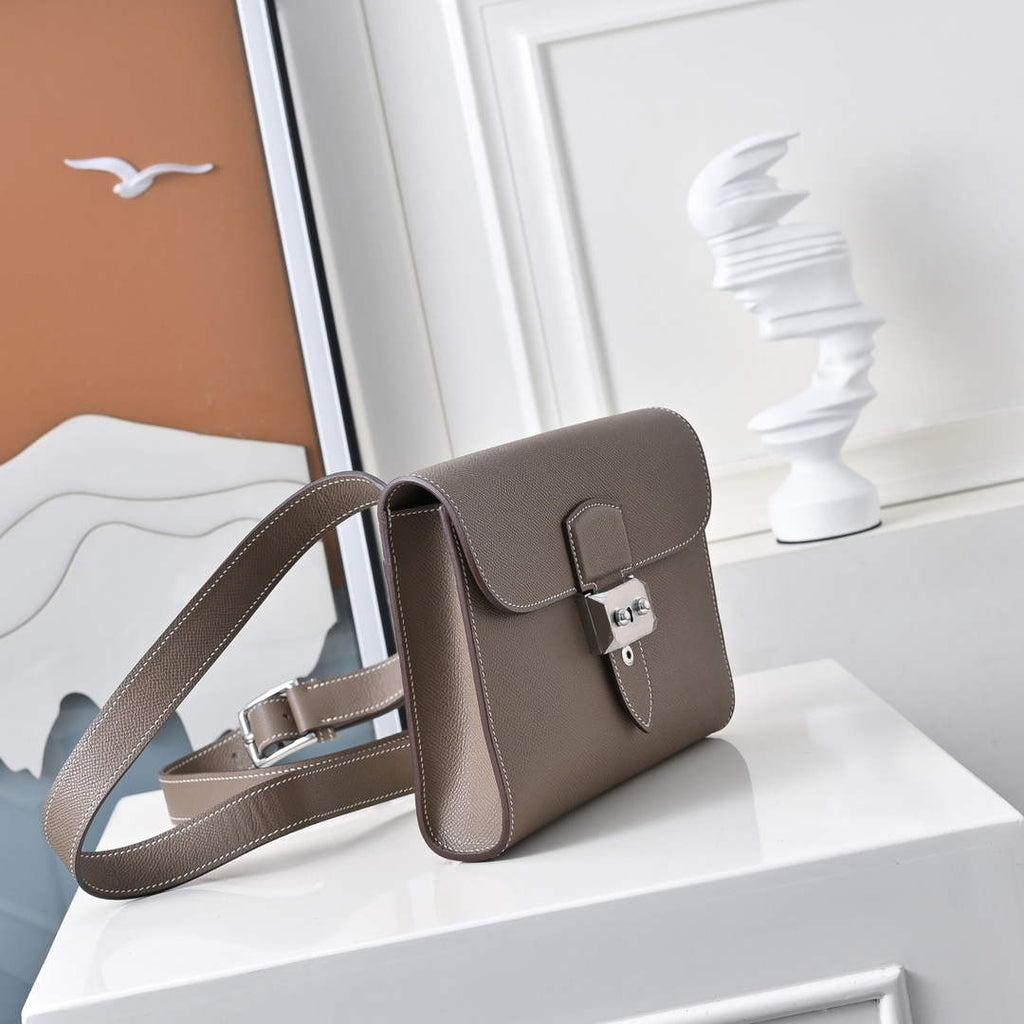 Hermès | Sac Dépêche 21 | Epsom Calfskin | Gray | Handbag