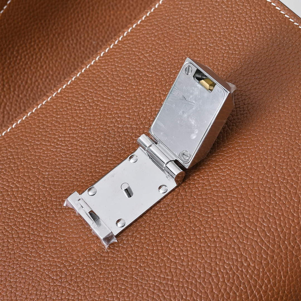 Hermès Sac à Dépêches 21 – Secure Lockable Flap – Brown Epsom Calfskin