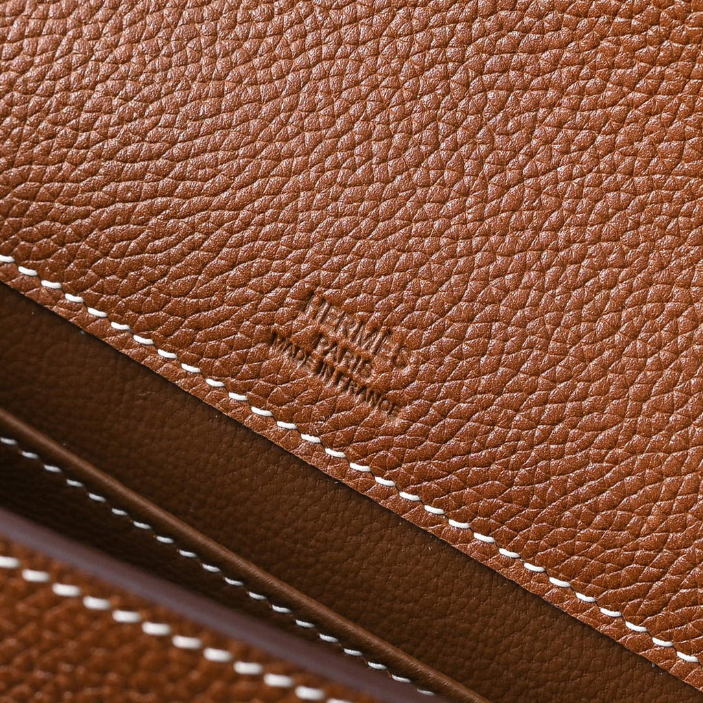 Hermès Sac à Dépêches 21 – Secure Lockable Flap – Brown Epsom Calfskin