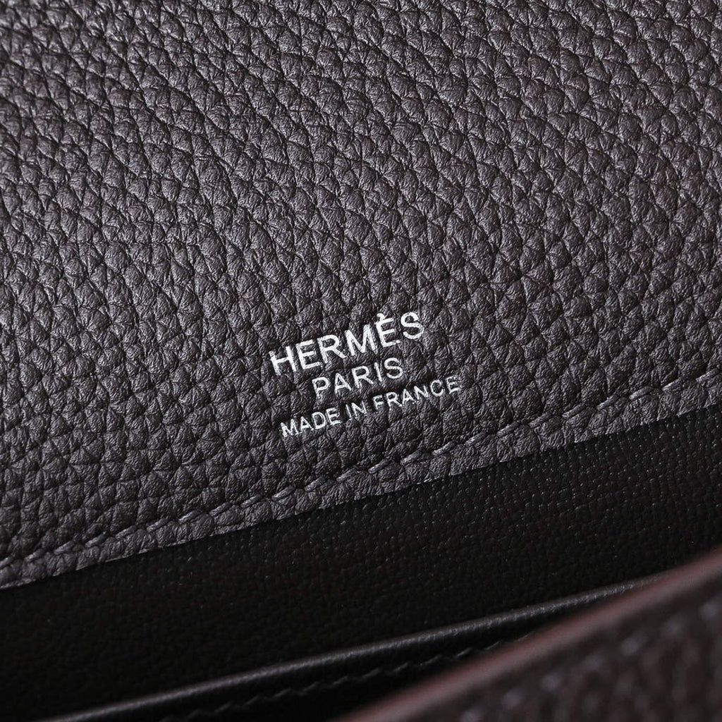 Vintage-Inspired Hermès Sac Dépêche 21 in Coffee Epsom Calfskin