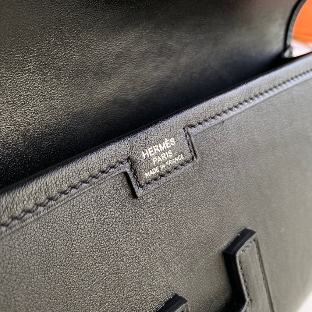 Hermes Wallet Clutch Swift Leather 29cm In Black