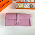 Hermes Wallet Clutch Swift Leather 29cm In Light Purple