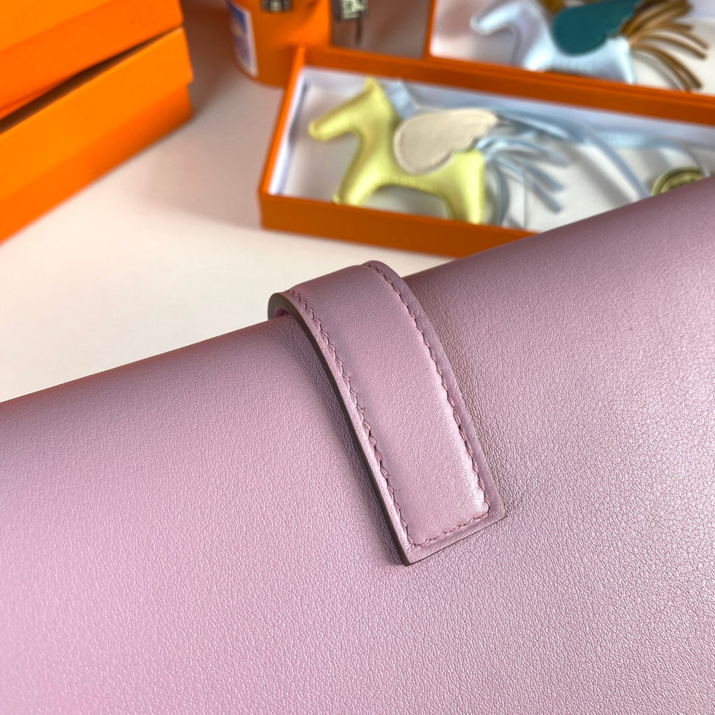Hermes Wallet Clutch Swift Leather 29cm In Light Purple