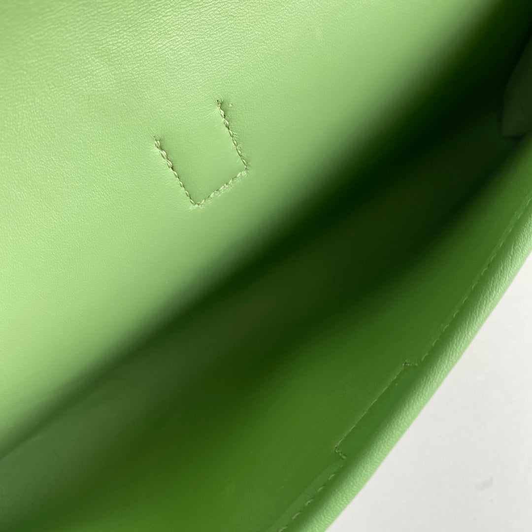 Hermes Wallet Clutch Swift Leather 29cm In Light Green