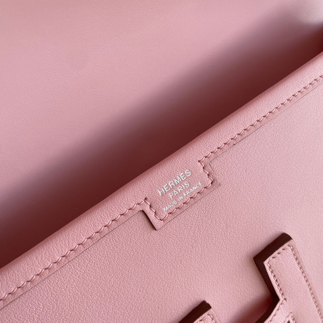 Hermes Wallet Clutch Swift Leather 29cm In Light Pink