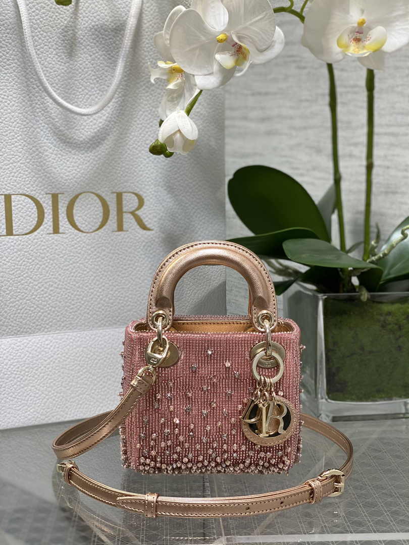 Lady Dior Micro Bag S0856 Pink Lambskin - Default Title - View 1