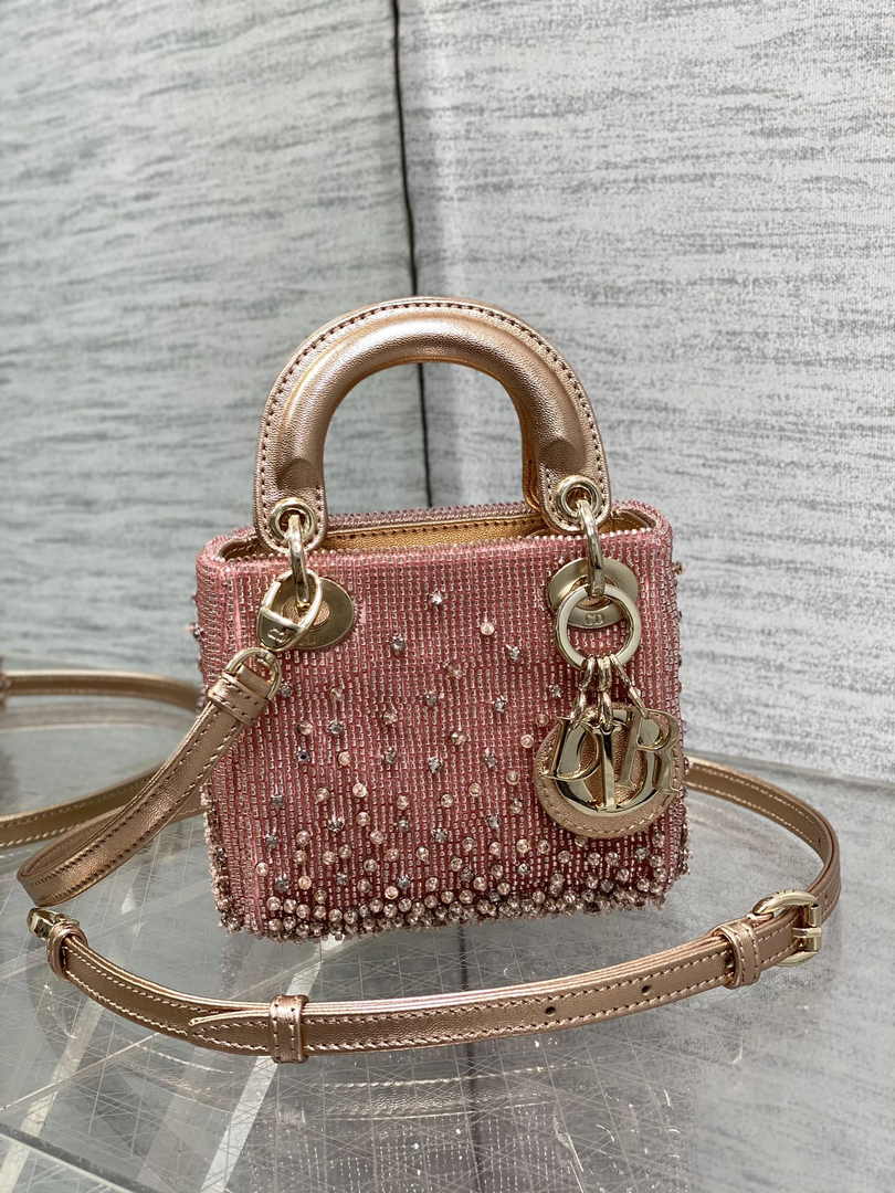 Lady Dior Micro Bag S0856 Pink Lambskin - Default Title - View 2